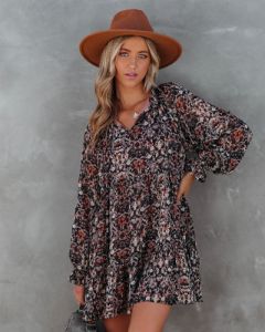 Antica Printed Tiered Babydoll Dress - FINAL SALE sold by Vici
