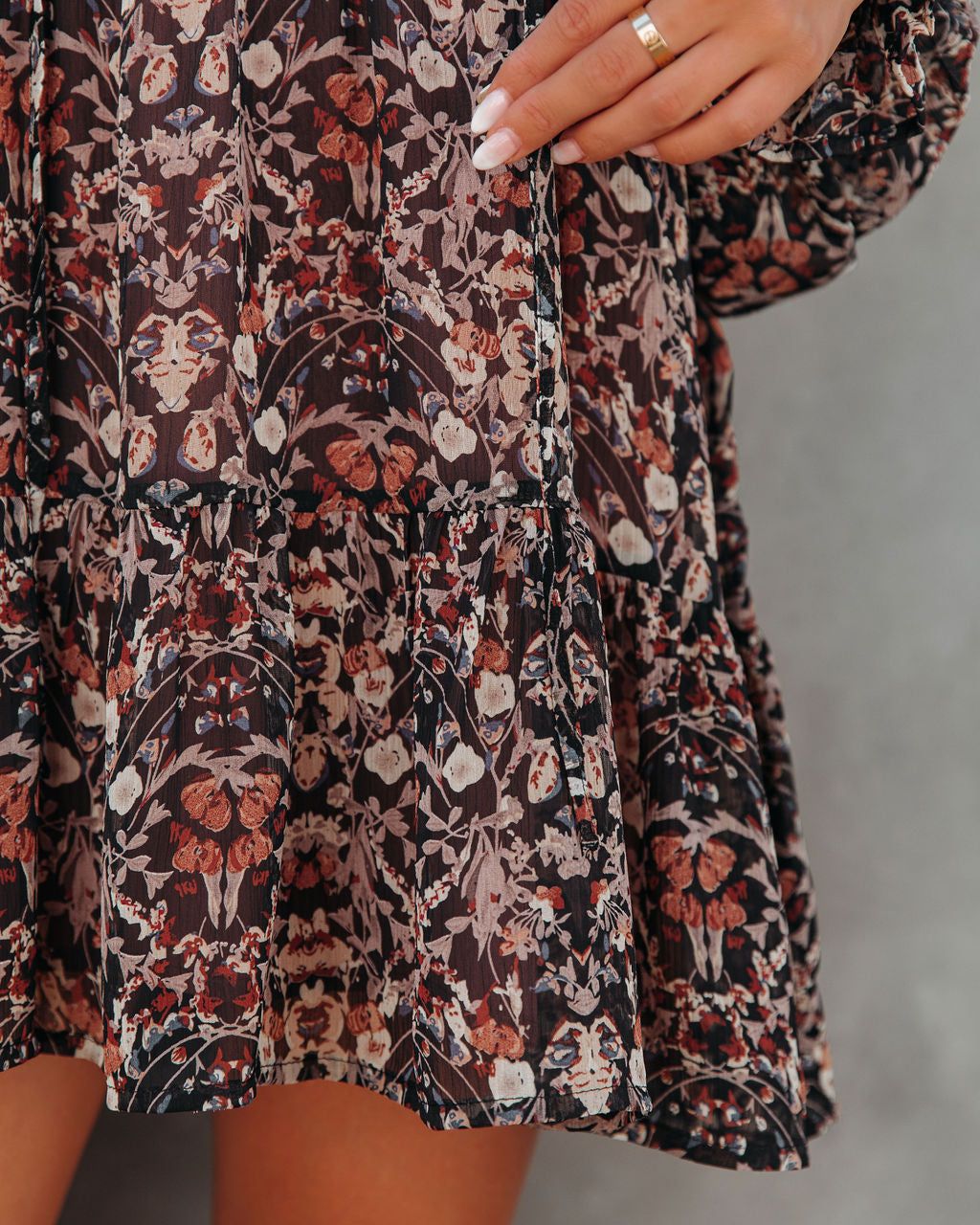 Antica Printed Tiered Babydoll Dress - FINAL SALE sold by Vici product image thumbnail 4
