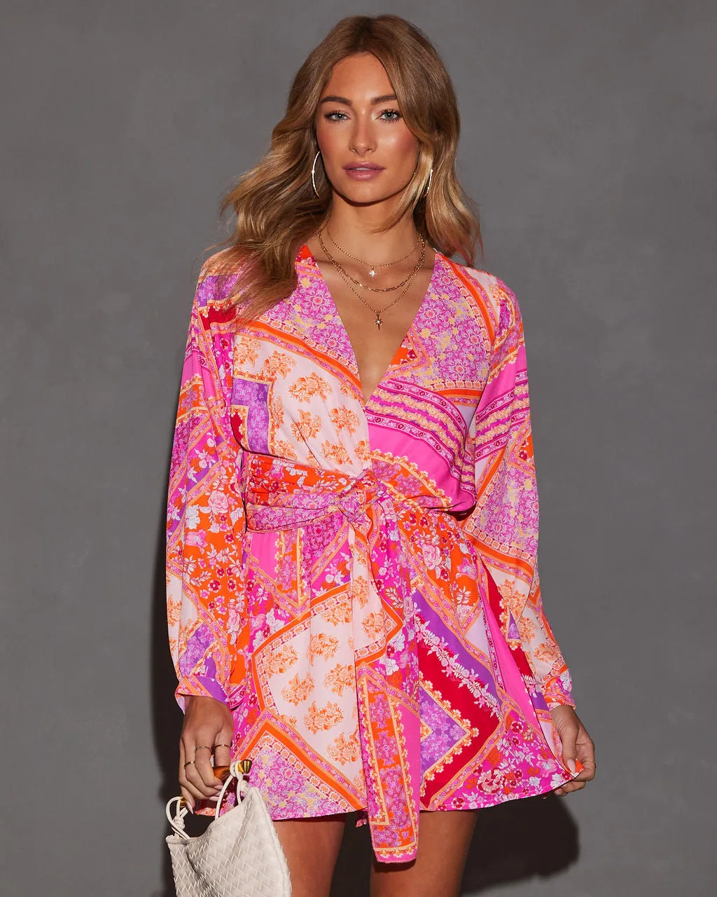 Florentine Printed Fitted Waist Romper sold by Vici product image thumbnail 3