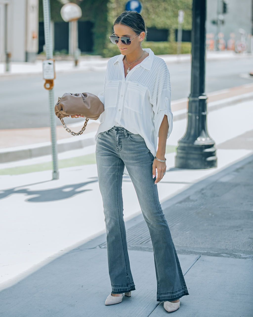 Aimee High Rise Flare Denim sold by Vici product image thumbnail 3