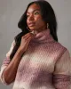 Zoda Ombre Cropped Turtleneck Sweater sold by Vici