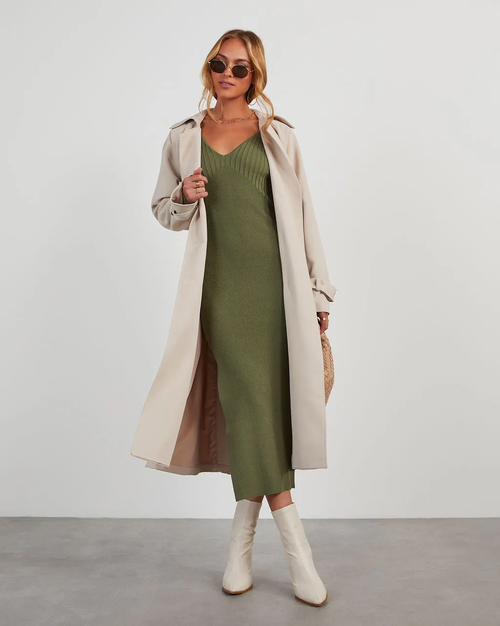 Marcell Long Sleeve Knit Maxi Dress sold by Vici product image thumbnail 2