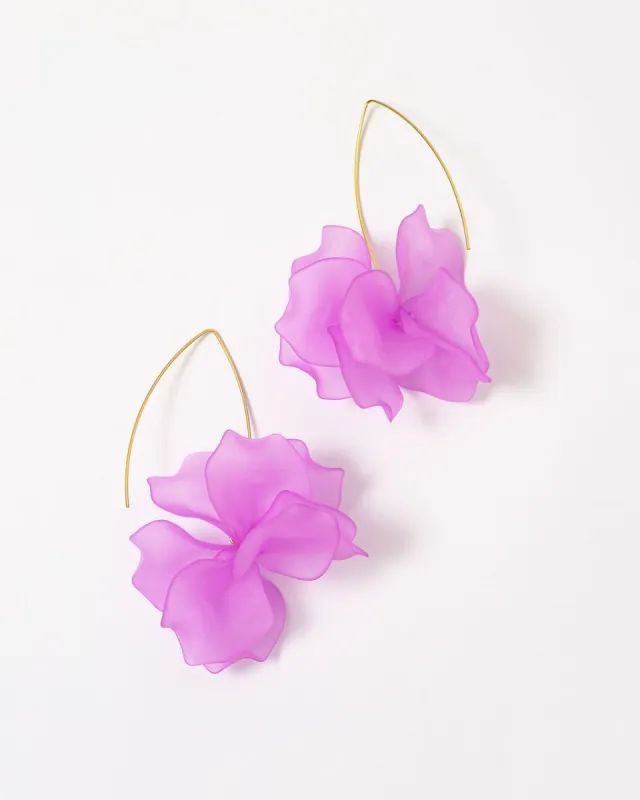 Blooming Floral Drop Earrings - Lavender - FINAL SALE sold by Vici