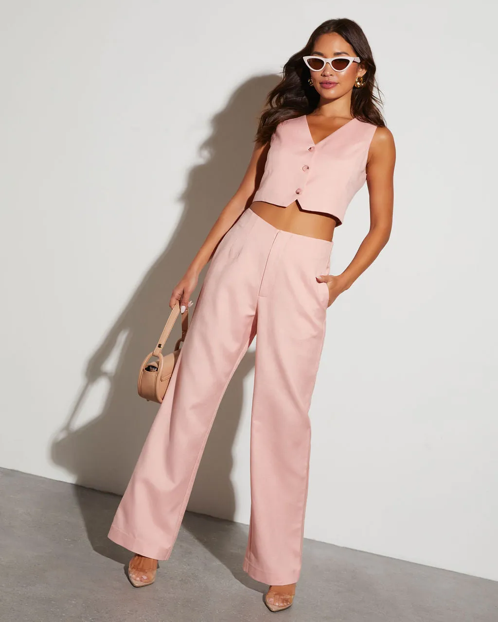 Alessia Cropped Sleeveless Vest sold by Vici product image thumbnail 2