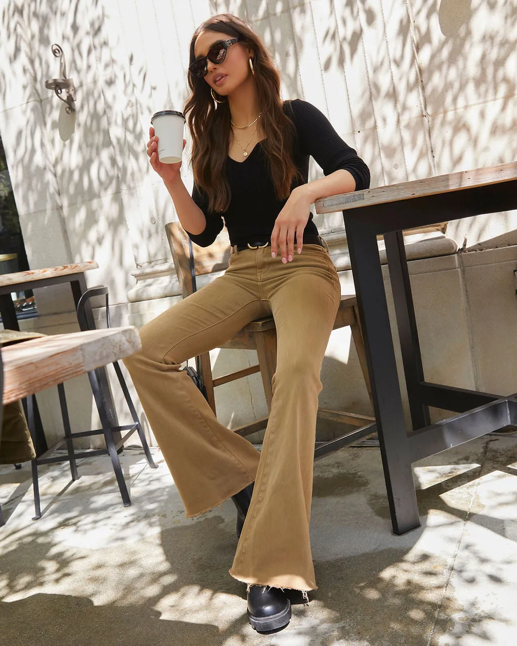 Autumn High Rise Bell Bottom Denim sold by Vici product image thumbnail 2