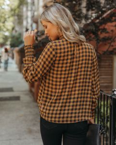 Park West Smocked Gingham Blouse - FINAL SALE sold by Vici