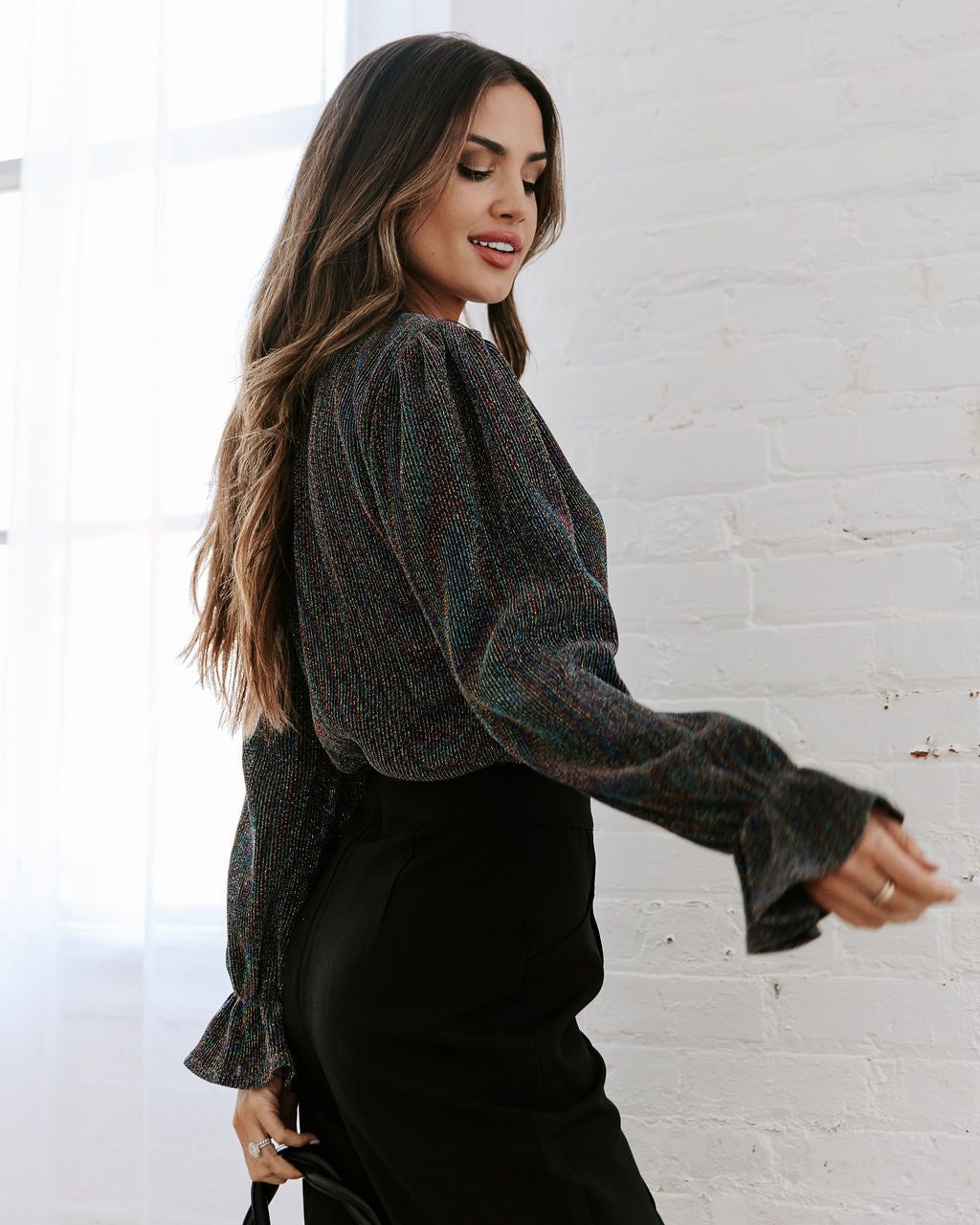 Sabina Metallic Bodysuit sold by Vici product image thumbnail 4