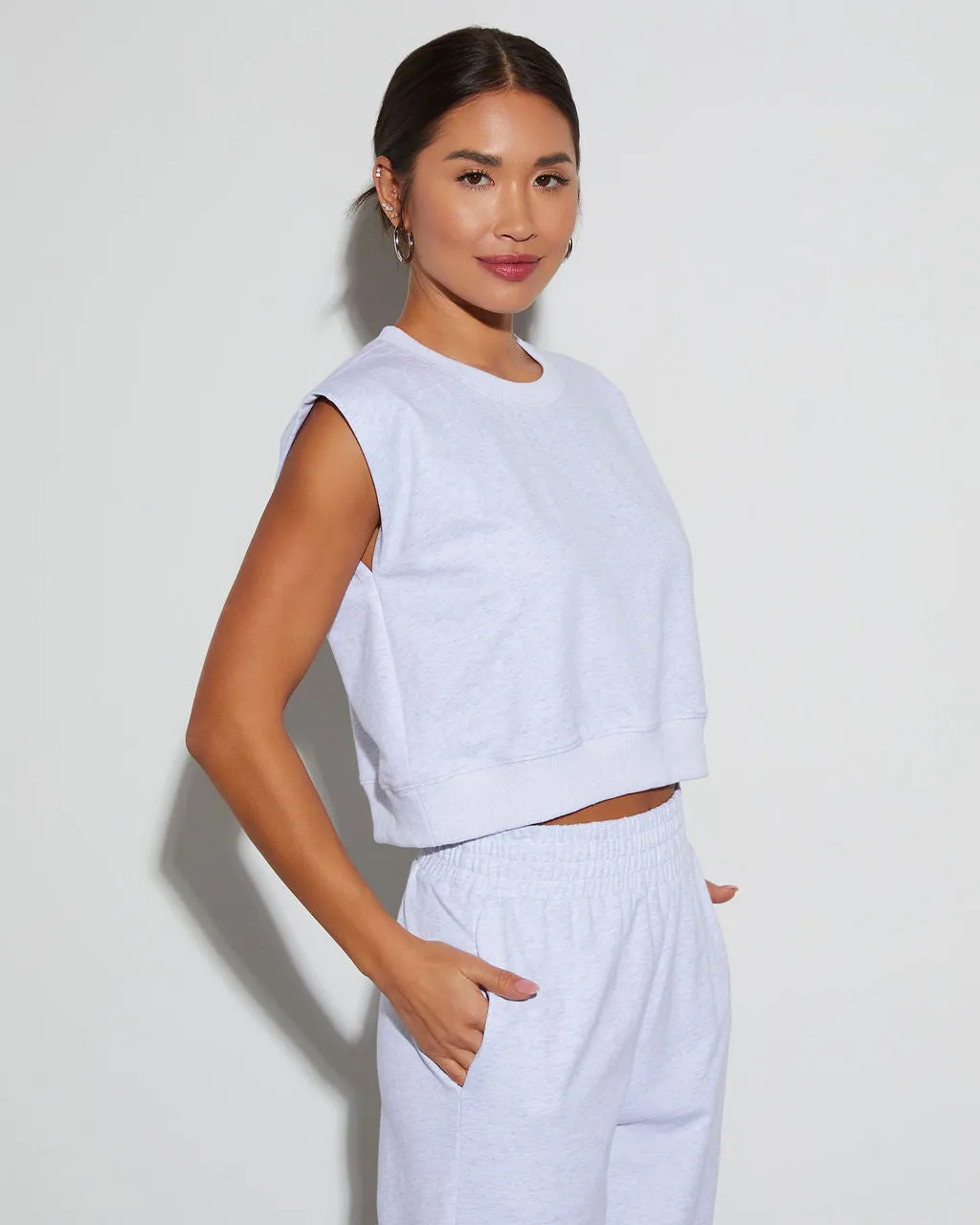 Elevated Chill Cotton Muscle Tee sold by Vici product image thumbnail 3