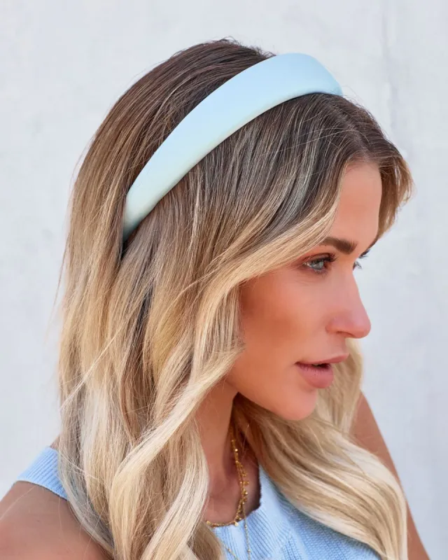 Kiki Satin Headband - Light Blue - FINAL SALE sold by Vici