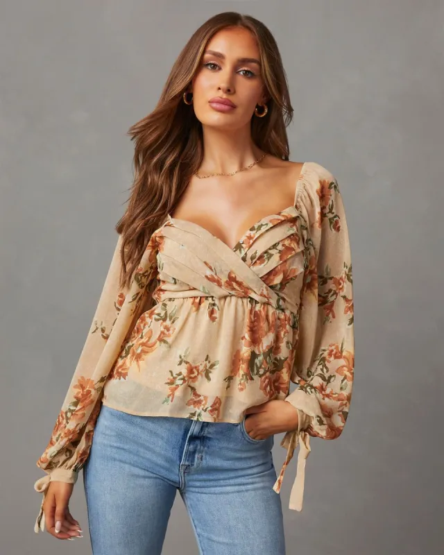Kiera Floral Blouse sold by Vici