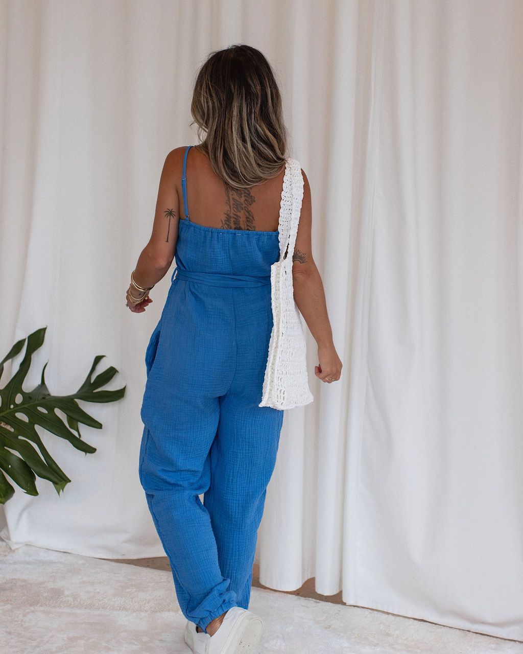 Maureen Cotton Pocketed Waist Jumpsuit sold by Vici product image thumbnail 3