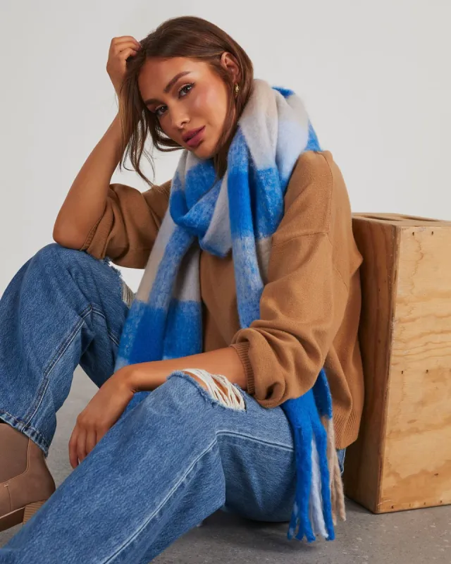 Autumnal Large Plaid Blanket Scarf sold by Vici