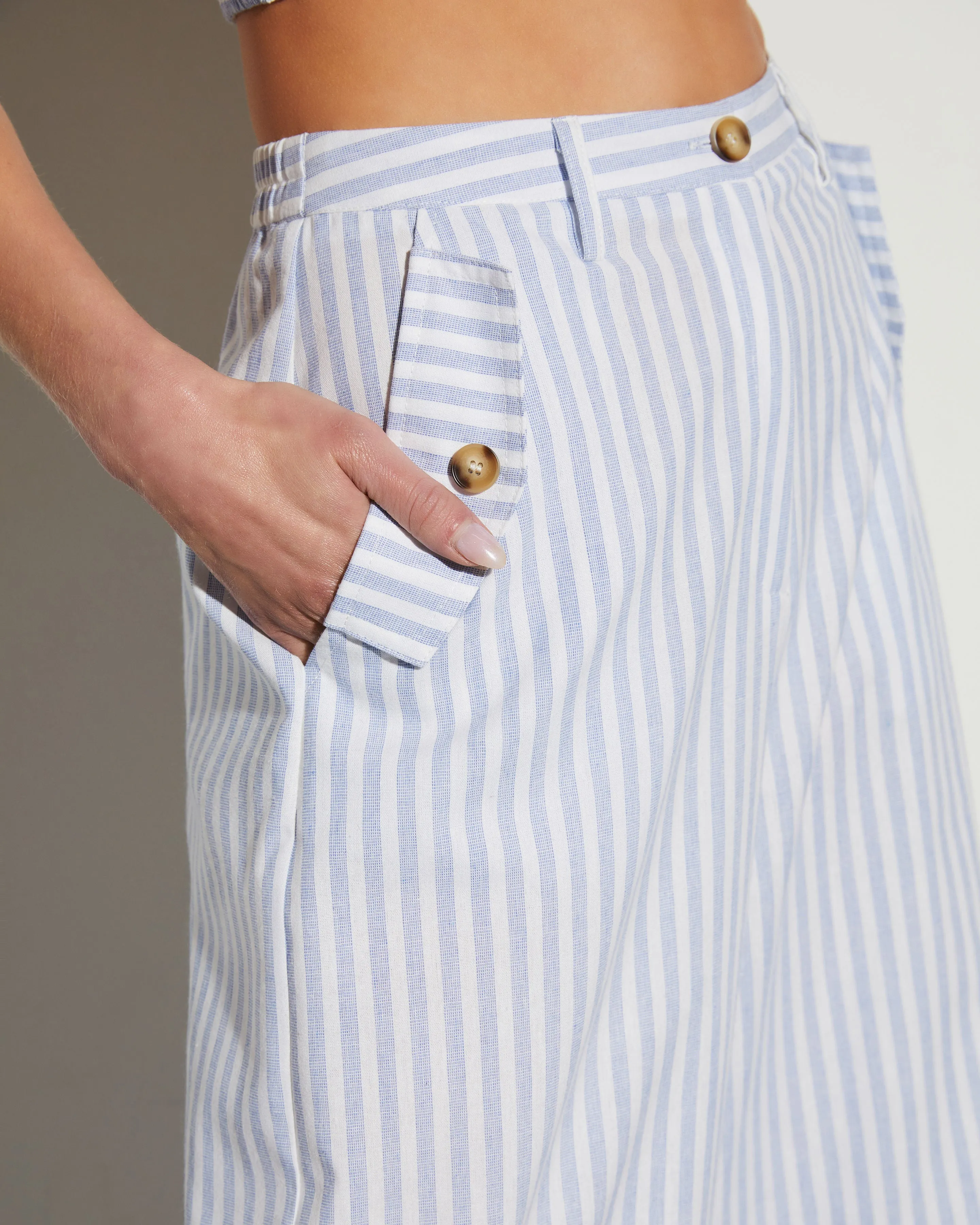 Cherie Wide Leg Striped Pants sold by Vici product image thumbnail 5