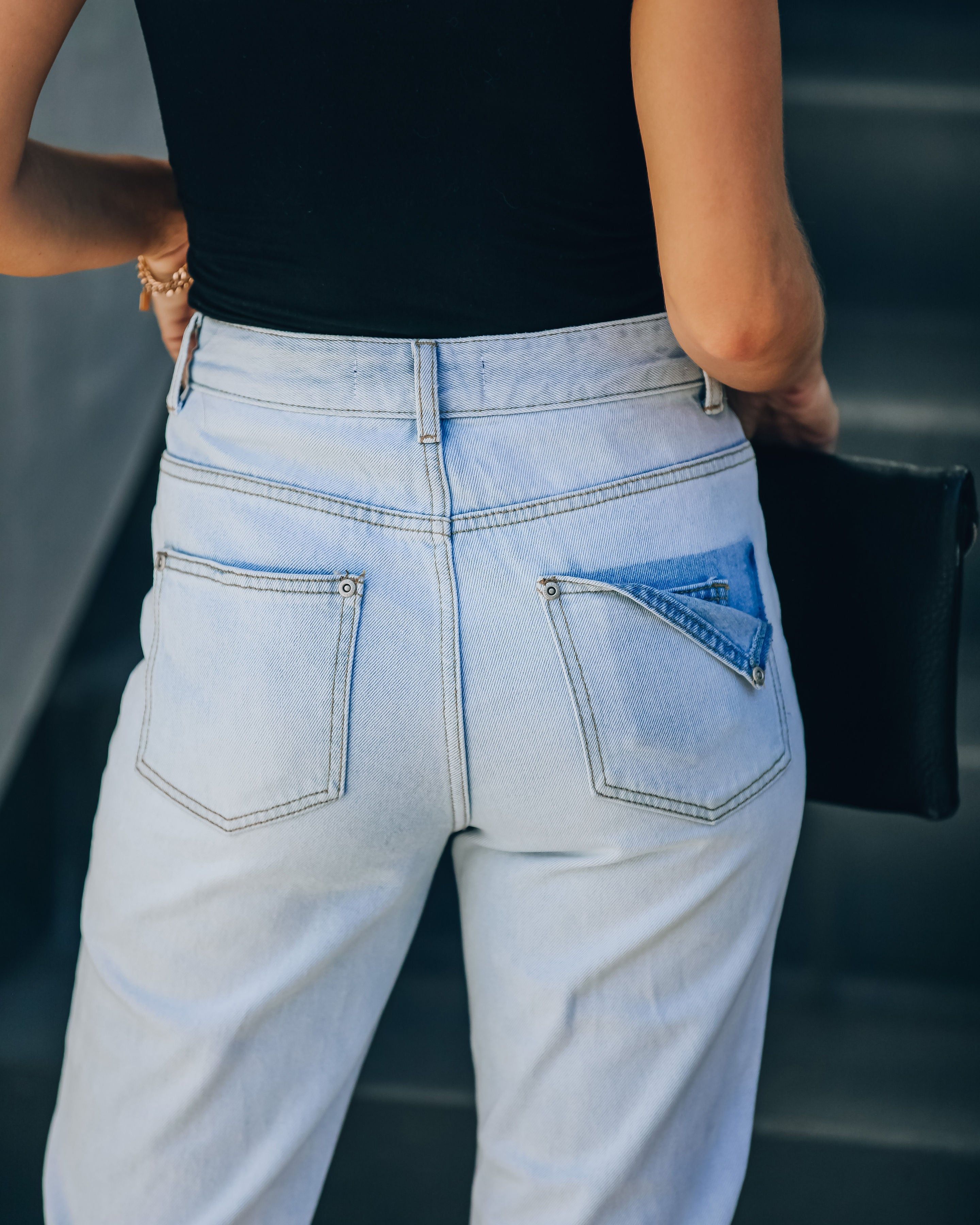 Mila High Rise Distressed Denim sold by Vici product image thumbnail 4