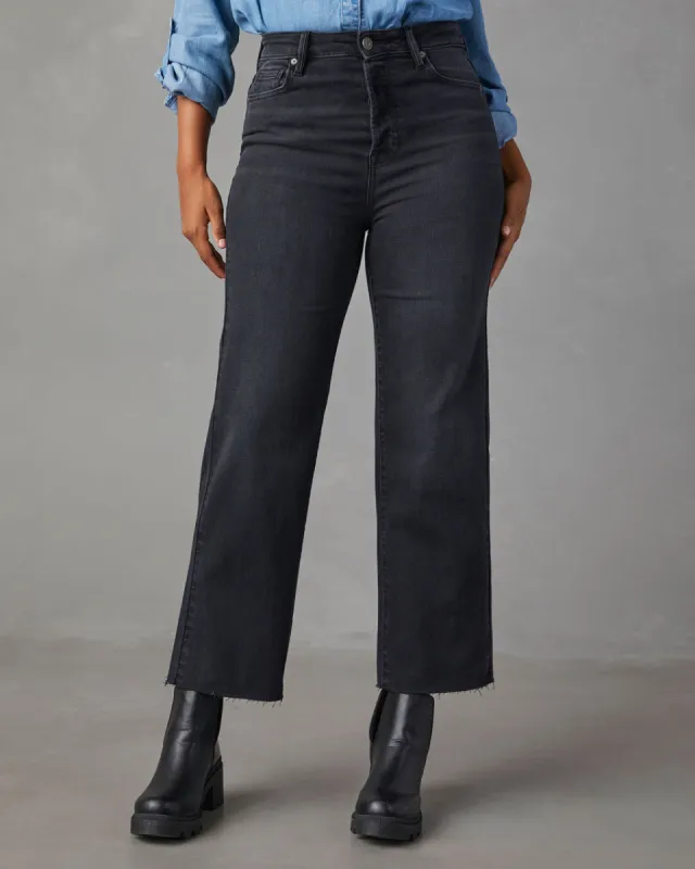 Venti High Rise Straight Leg Crop Denim sold by Vici