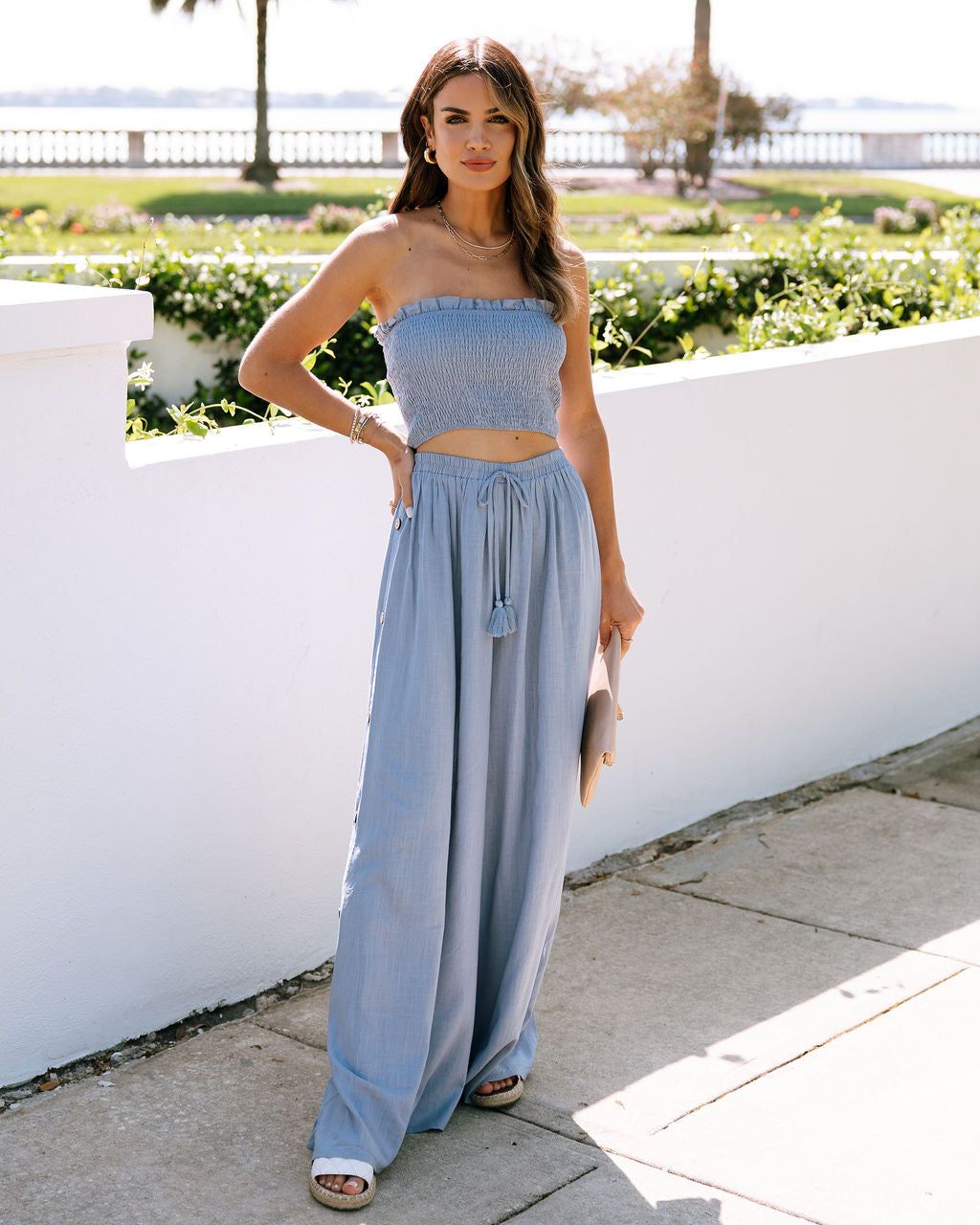 Aleah Smocked Crop Top sold by Vici product image thumbnail 3