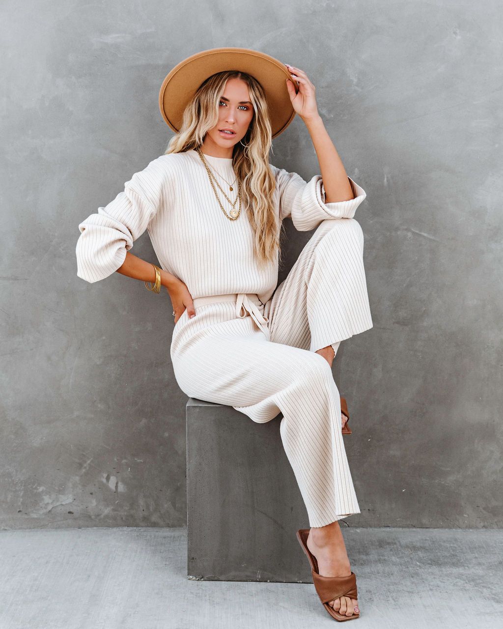 Autumn Splendor Ribbed Knit Crop Top sold by Vici product image thumbnail 3