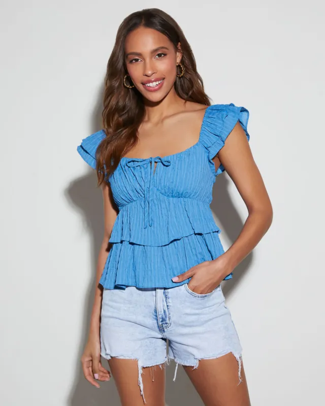 Marlowe Short Sleeve Sweetheart Top sold by Vici