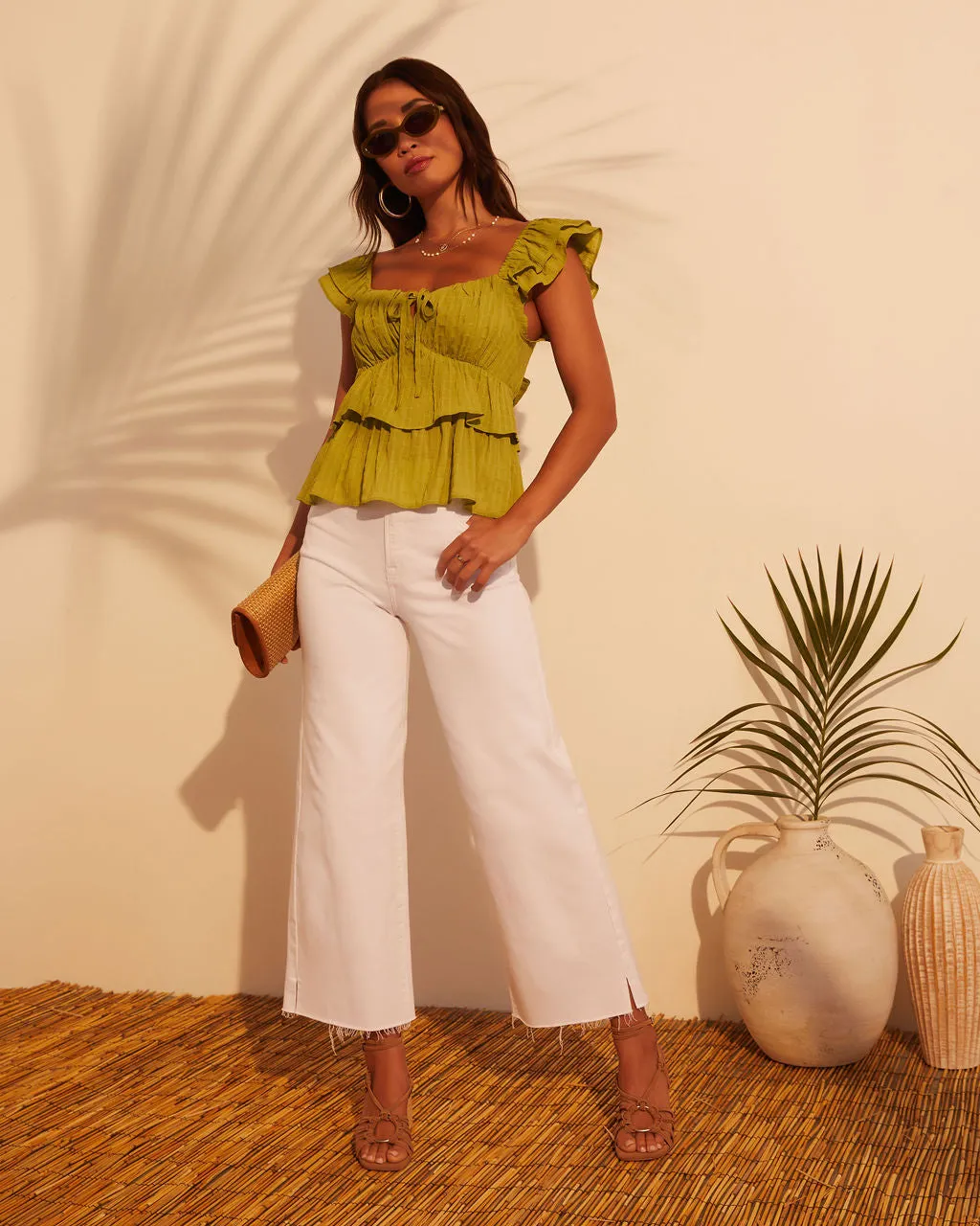 Marlowe Short Sleeve Sweetheart Top sold by Vici product image thumbnail 3