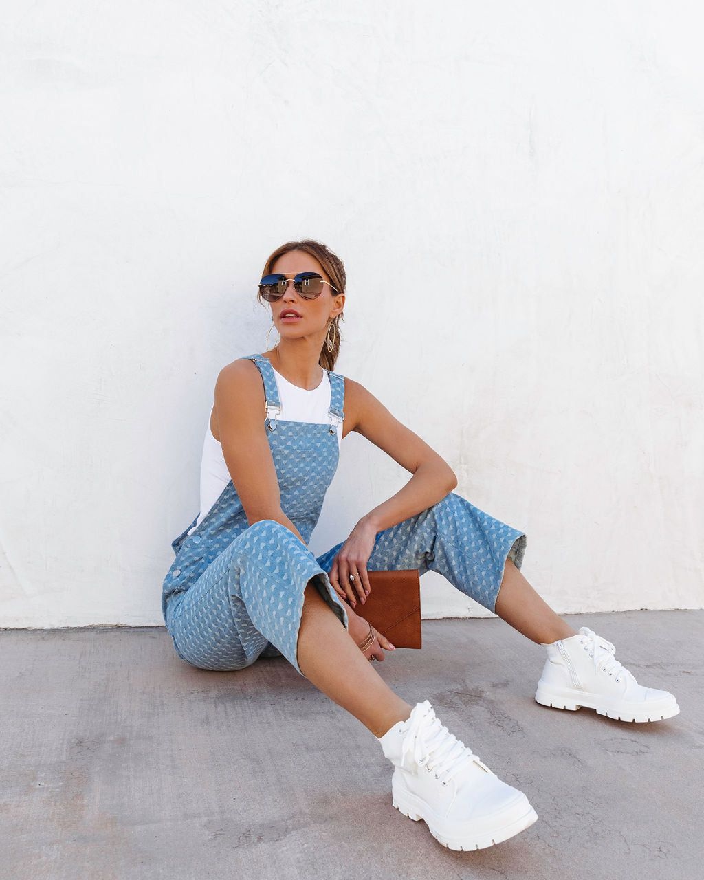 Billion Hearts Denim Jumpsuit - FINAL SALE sold by Vici product image thumbnail 6