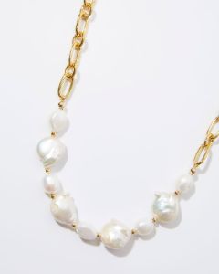 Deep Sea Pearl Necklace - Gold - FINAL SALE sold by Vici
