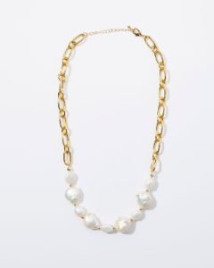 Deep Sea Pearl Necklace - Gold - FINAL SALE sold by Vici