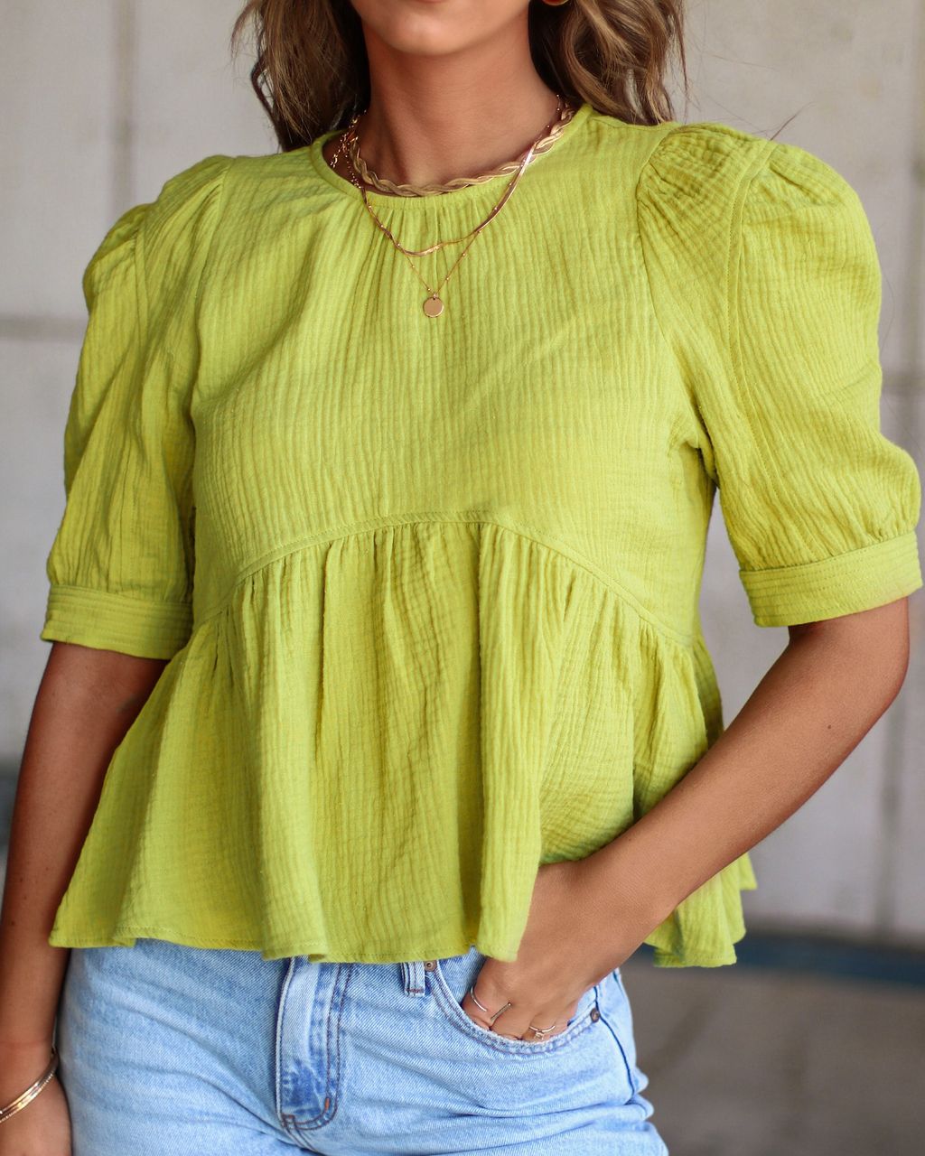 Finnegan Cotton Babydoll Top sold by Vici product image thumbnail 2