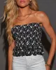 Maisel Strapless Ruffle Crop Top sold by Vici