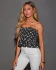 Maisel Strapless Ruffle Crop Top sold by Vici