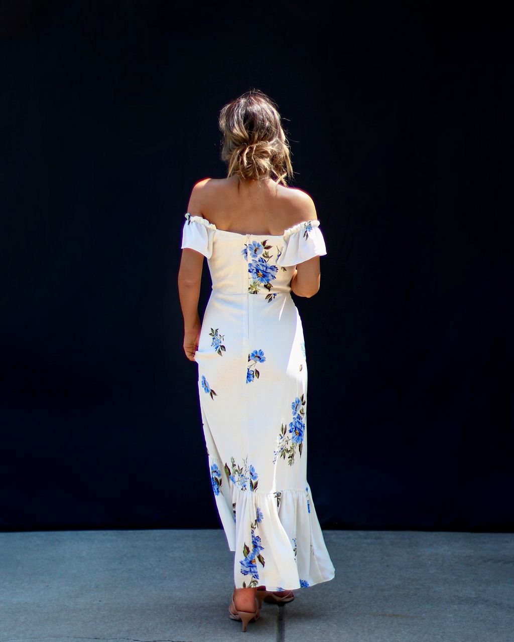 Andie Off The Shoulder Floral Midi Dress sold by Vici product image thumbnail 2