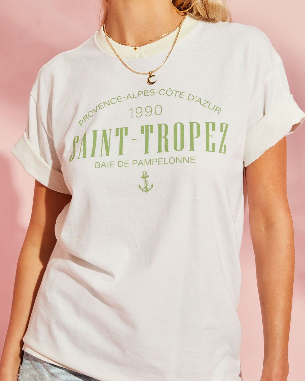 Saint Tropez Boat Club Cotton Tee - SALE sold by Vici product image thumbnail 5