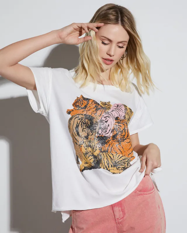 Tigers Paradise Cotton Tee sold by Vici