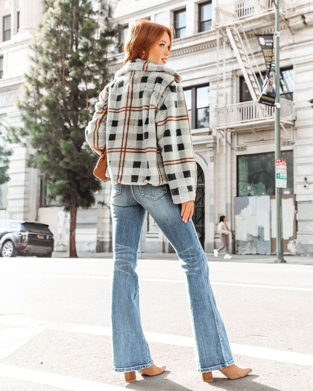 Yosemite Adventures Plaid Pocketed Teddy Jacket sold by Vici product image thumbnail 4