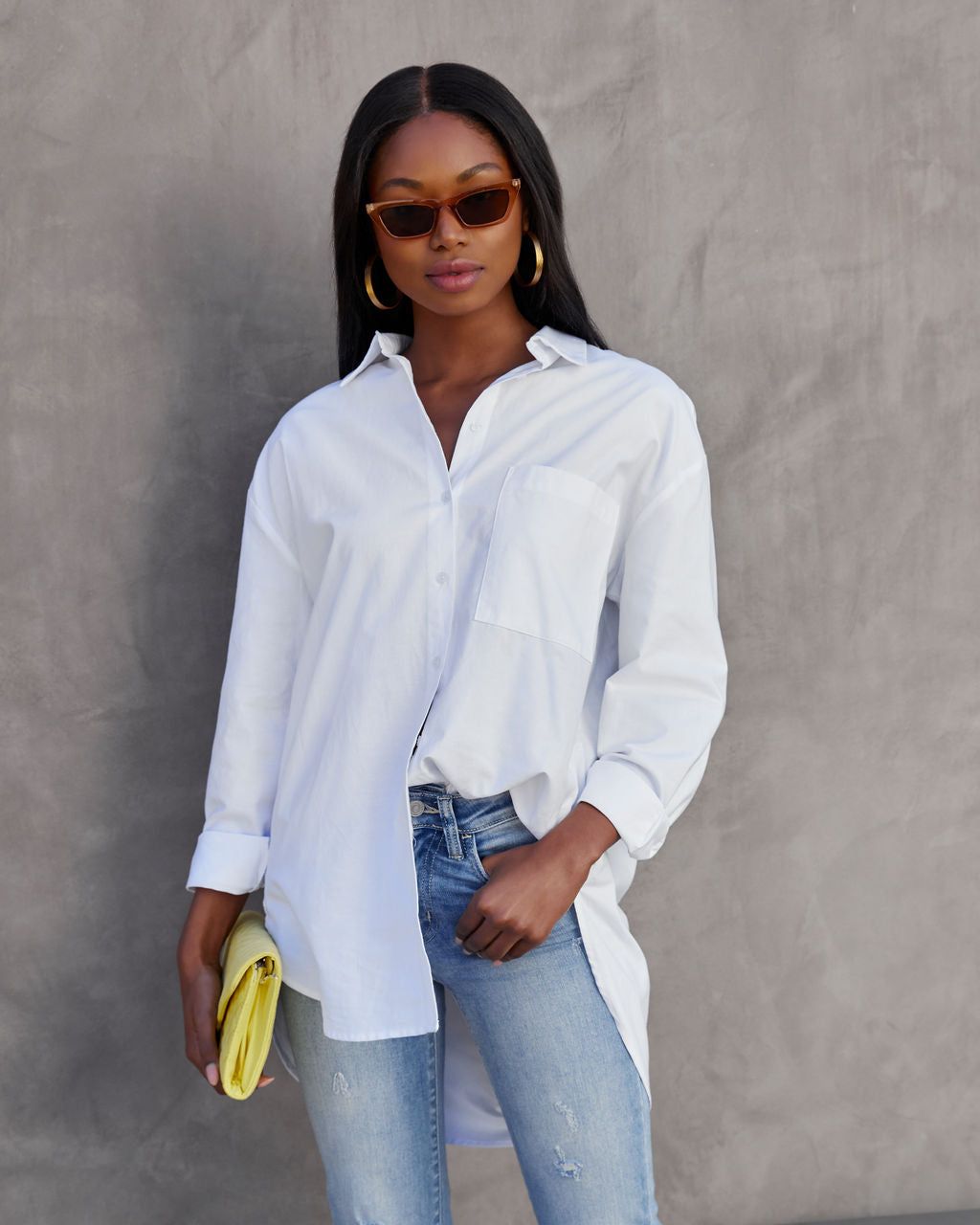 Cruise Cotton Blend Button Down Top sold by Vici product image thumbnail 2