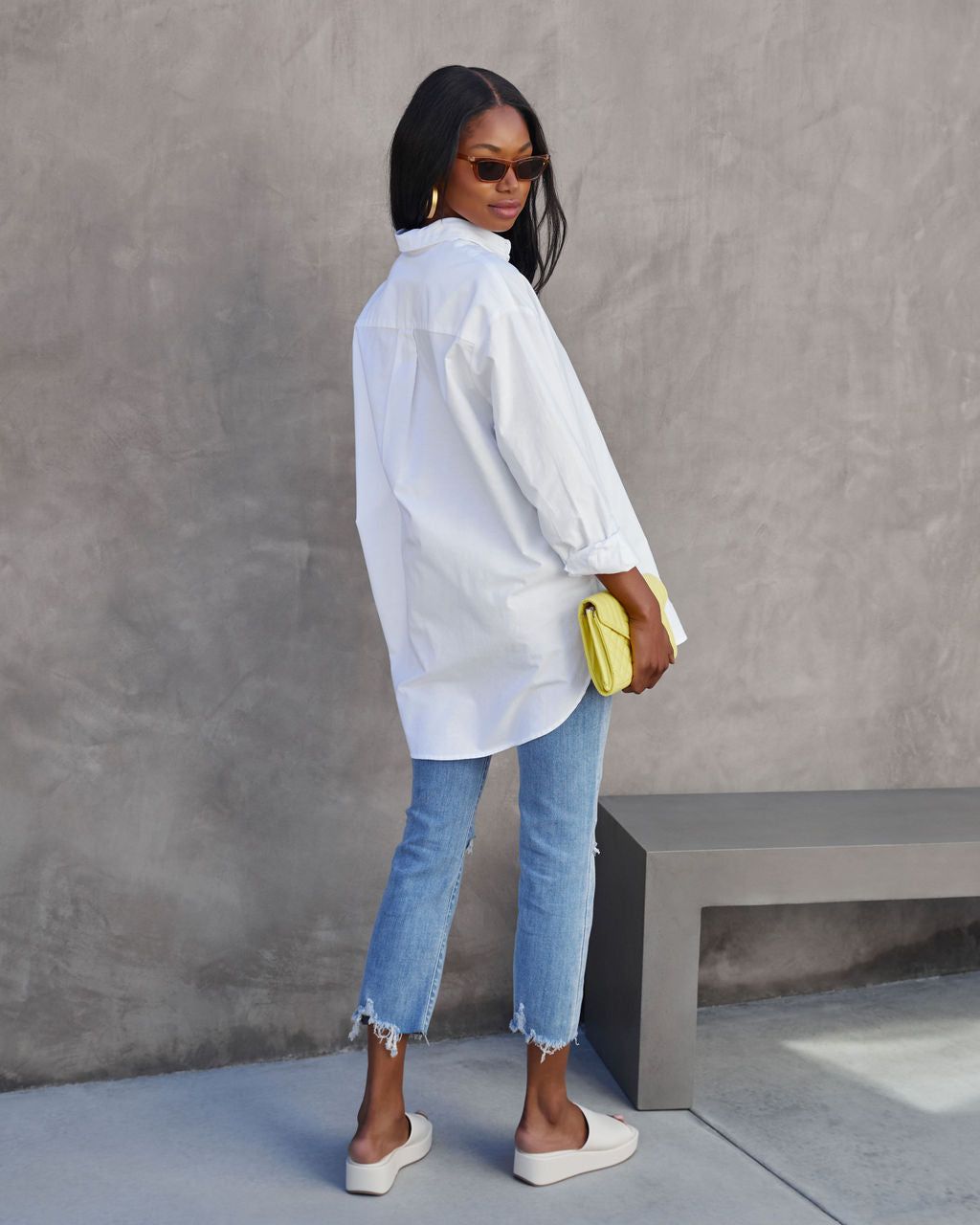 Cruise Cotton Blend Button Down Top sold by Vici product image thumbnail 4