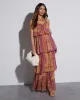 Phoebe Tiered Chiffon Maxi Dress sold by Vici