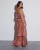 Phoebe Tiered Chiffon Maxi Dress sold by Vici