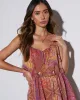 Phoebe Tiered Chiffon Maxi Dress sold by Vici
