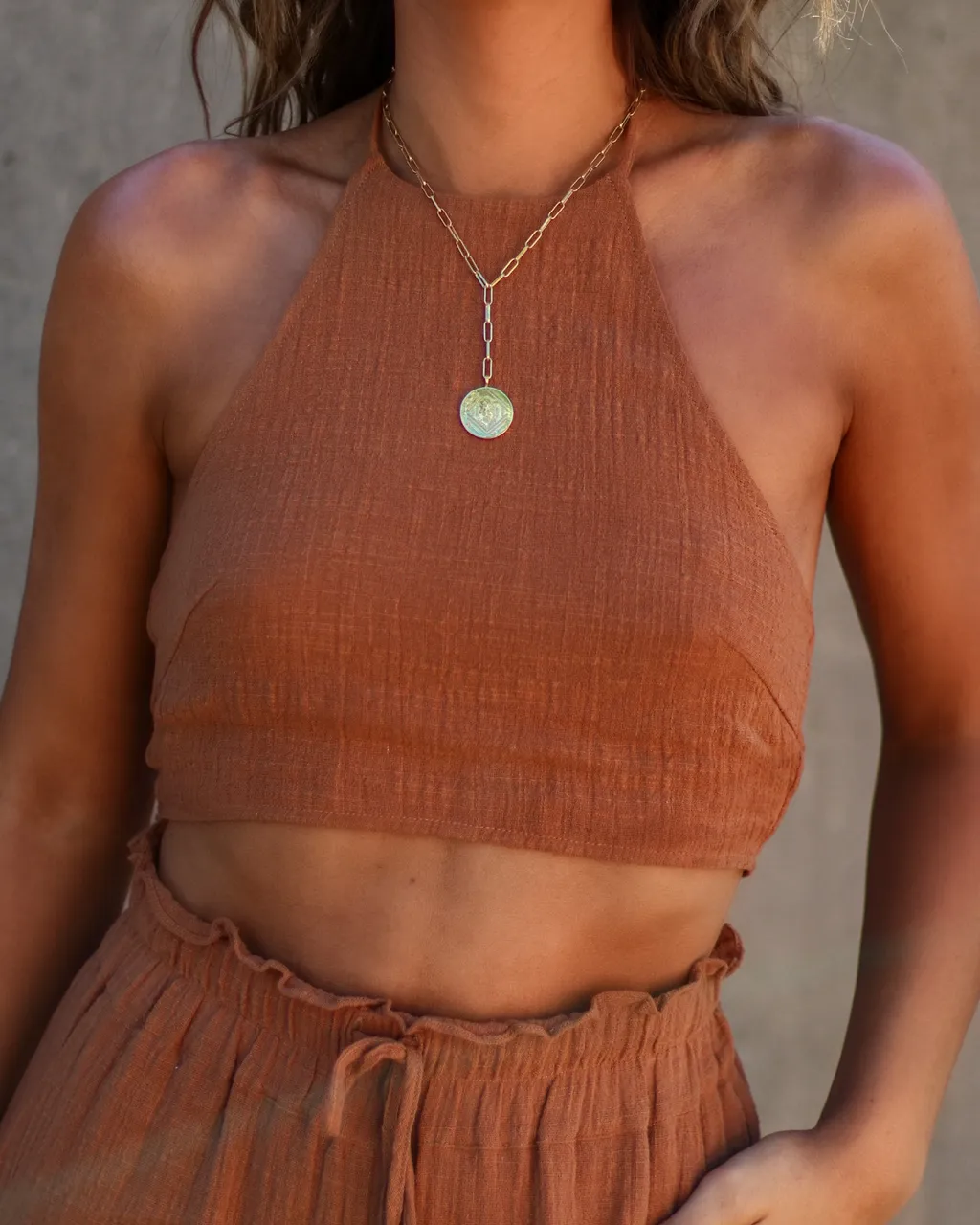 Blaise Sleeveless Halter Top sold by Vici product image thumbnail 4