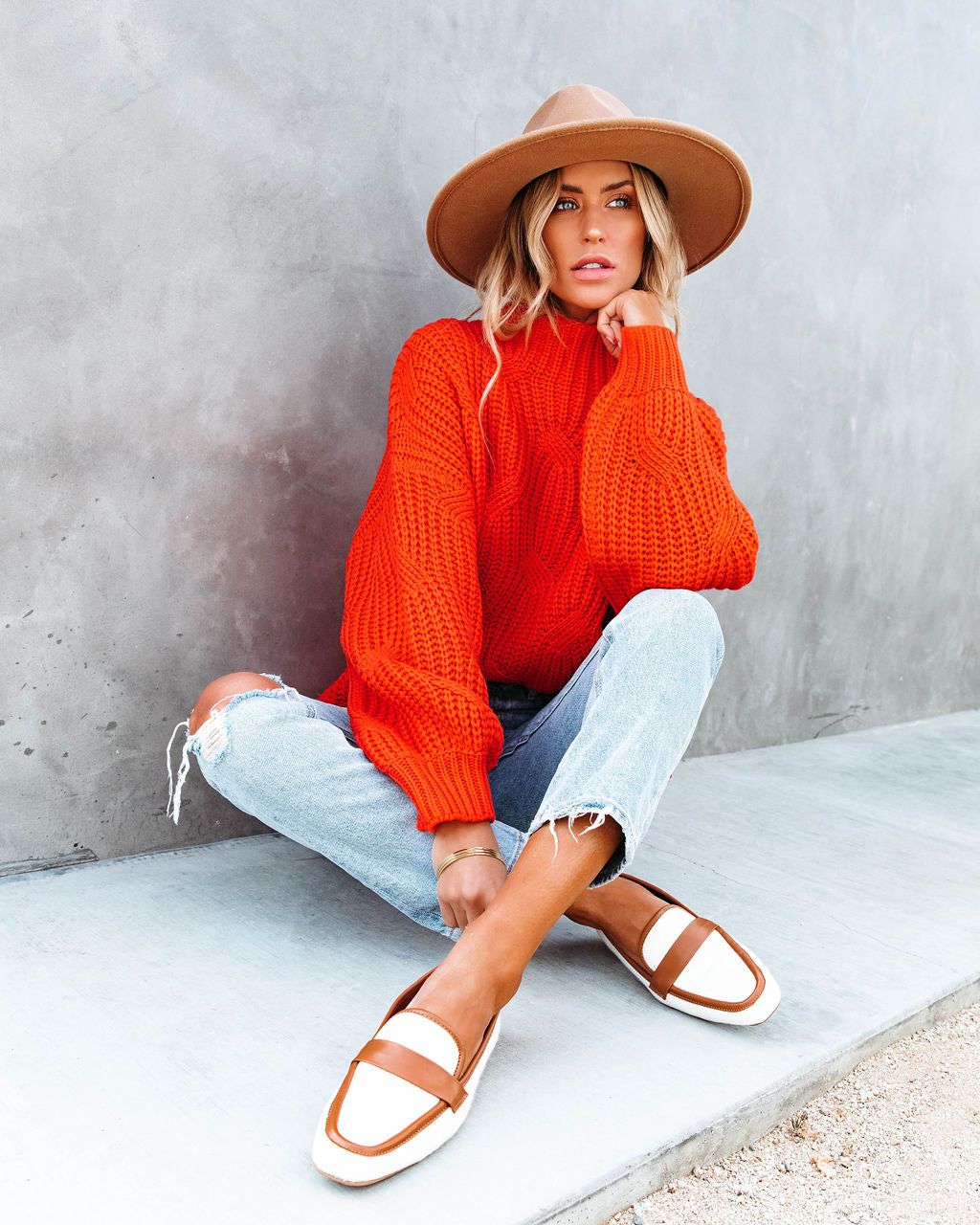 Windy City Knit Sweater - Orange sold by Vici product image thumbnail 8