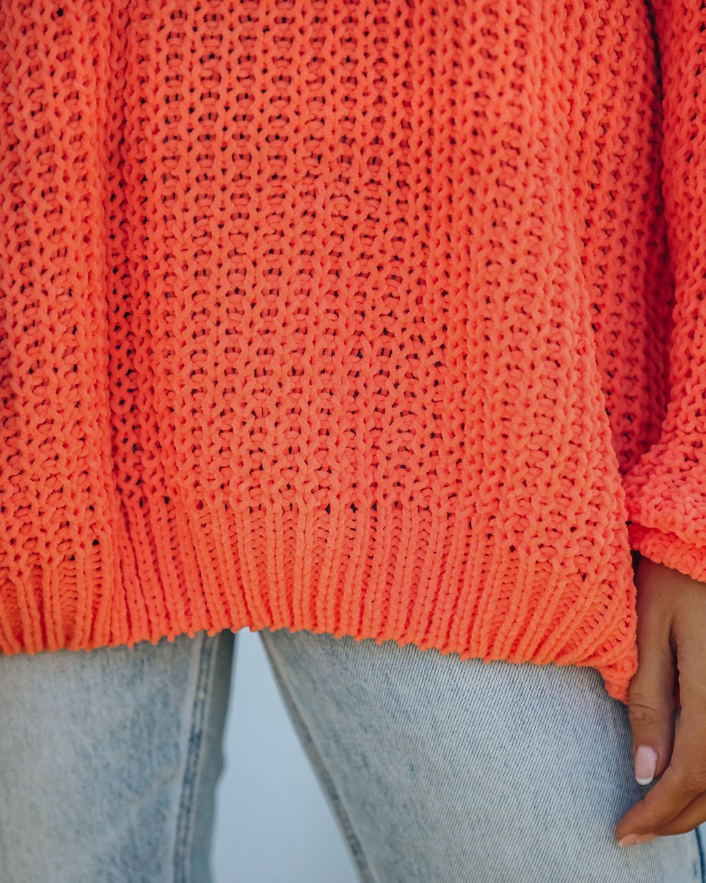 Pinky Promise Cotton Blend Knit Sweater - Orange - FINAL SALE sold by Vici product image thumbnail 4