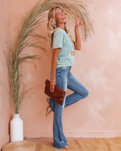 Floral Take It Easy Cotton Tee - FINAL SALE sold by Vici