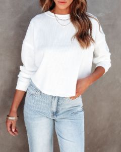 Branson Ruched Long Sleeve Top sold by Vici