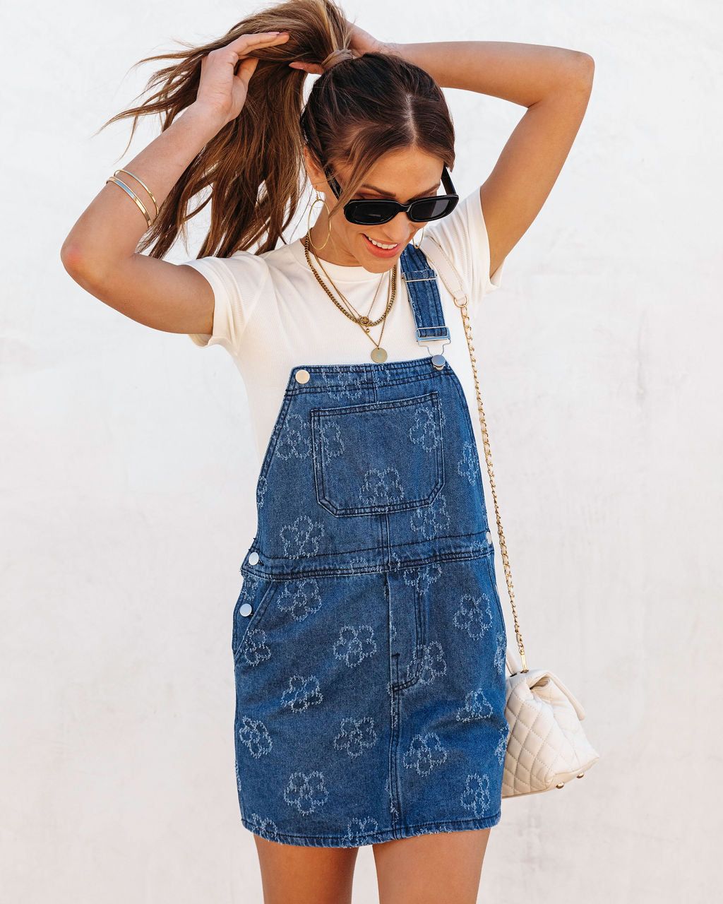 Oh Daisy Overall Mini Dress - FINAL SALE sold by Vici product image thumbnail 9