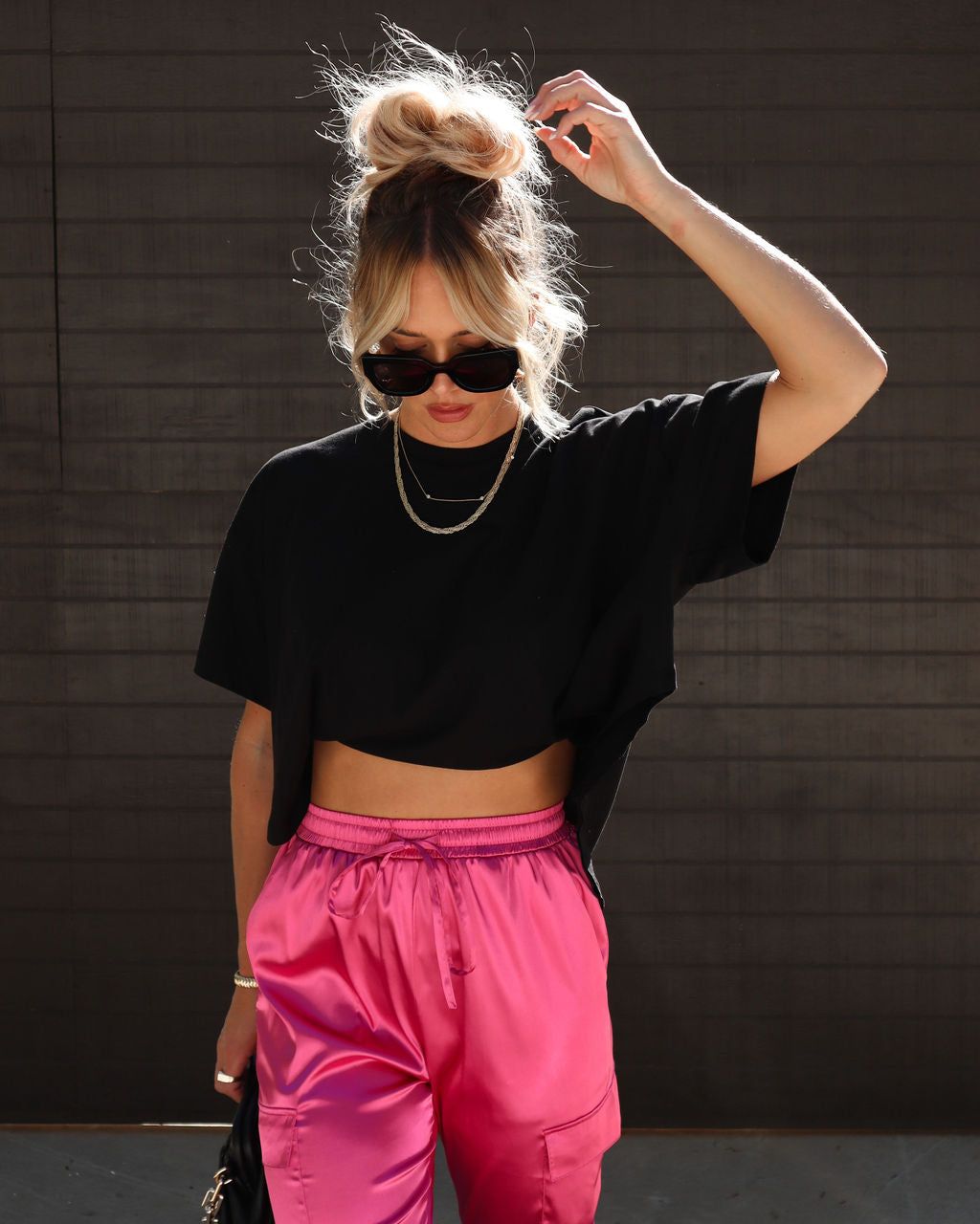 Jackson Cotton Tee - Black - FINAL SALE sold by Vici product image thumbnail 3