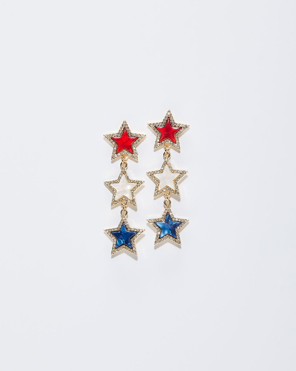 patriotic-triple-star-drop-earrings-1 sold by Vici