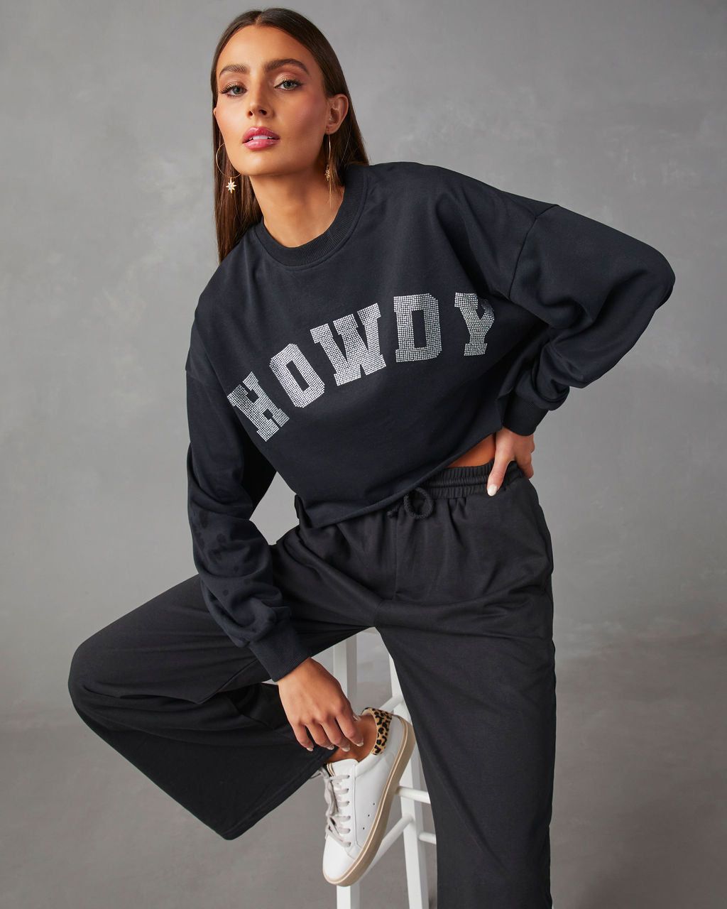 Howdy Pullover Sweatshirt - Black - FINAL SALE sold by Vici product image thumbnail 6