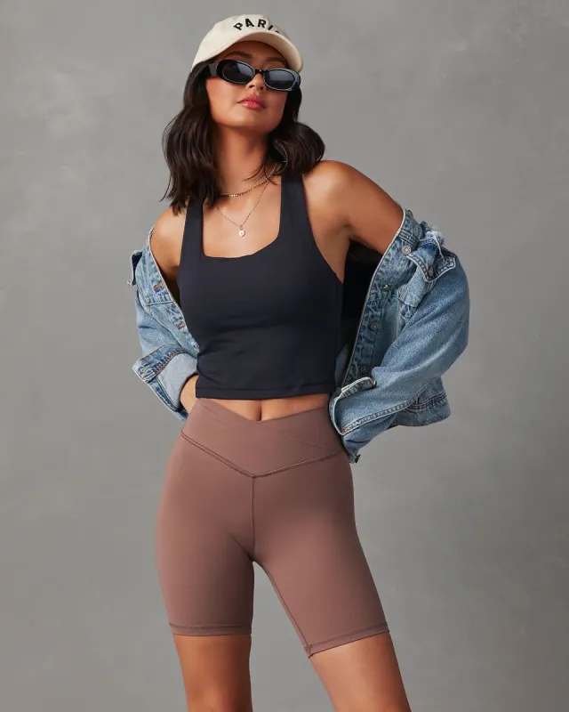 Advantage Crossover Biker Short - Taupe - SALE made by Vici