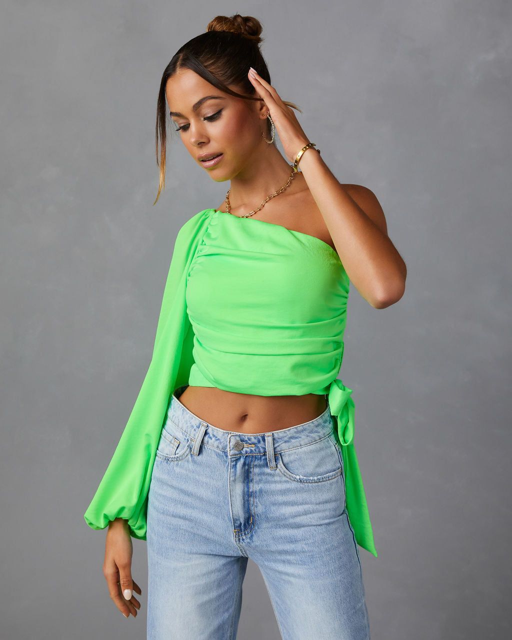 Fiorella One Shoulder Top sold by Vici product image thumbnail 3