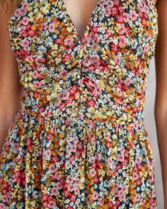 Bobby Floral Halter Midi Dress sold by Vici